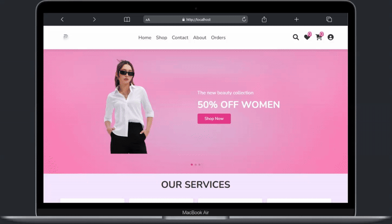 Html CSS Javascript With PHP-Ecommerce